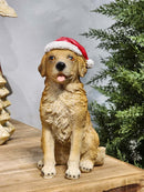 CACHORRO NATALINO EM RESINA 20CM