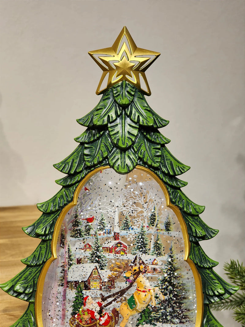 CENÁRIO NA LANTERNA ÁRVORE COM LUZ, SOM E MOVIMENTO 31,3CM