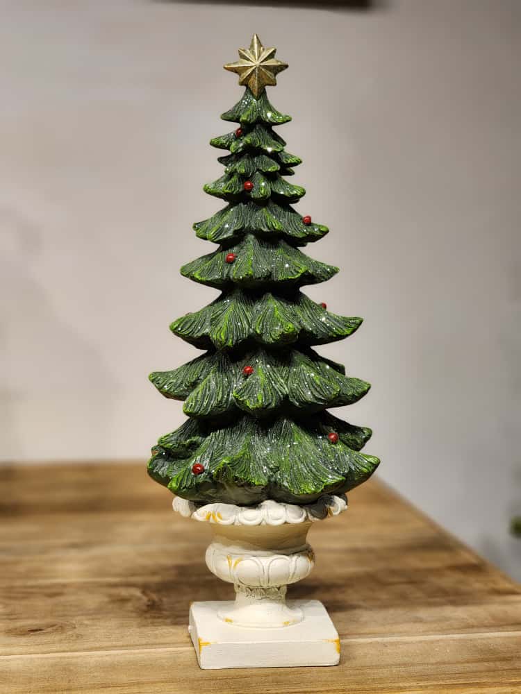 ÁRVORE EM RESINA DECORATIVA 40,5CM