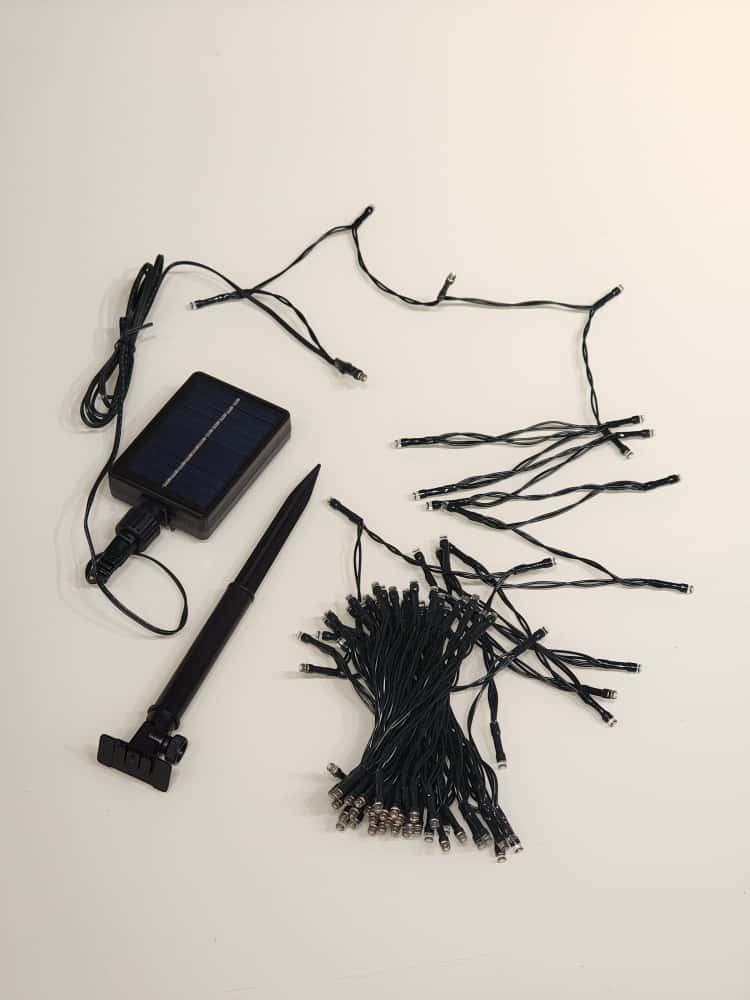 PISCA CORDÃO SOLAR COM 100 LEDS WARM 10 METROS USO EXTERNO