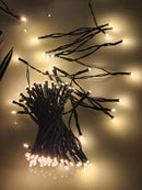 PISCA CORDÃO SOLAR COM 100 LEDS WARM 10 METROS USO EXTERNO