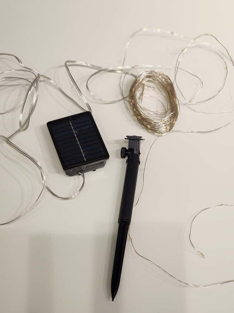 CORDÃO SOLAR FIO DE FADA COM 200 LEDS WARM 8 FUNÇÕES 20 METROS USO EXTERNO