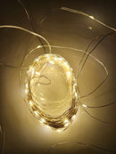 CORDÃO SOLAR FIO DE FADA COM 200 LEDS WARM 8 FUNÇÕES 20 METROS USO EXTERNO