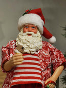 PAPAI NOEL COLECIONÁVEL DE FÉRIAS 28CM