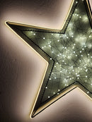 ESTRELA DECORATIVA COM LED WARM USO INTERNO E EXTERNO 60CM BIVOLT