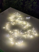 PISCA CLUSTER FESTÃO FIO DE FADA 200 LEDS 2 METROS WARM BIVOLT