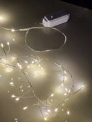 PISCA CLUSTER FESTÃO FIO DE FADA 200 LEDS 2 METROS WARM BIVOLT