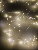 PISCA CLUSTER FESTÃO FIO DE FADA 200 LEDS 2 METROS WARM BIVOLT