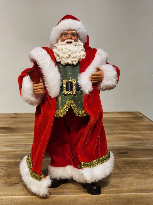 PAPAI NOEL NOEL COM TAÇA - COLECIONÁVEL - 27,5CM