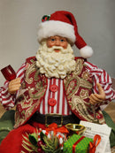 PAPAI NOEL SENTADO NO SOFÁ - COLECIONÁVEL - 28CM